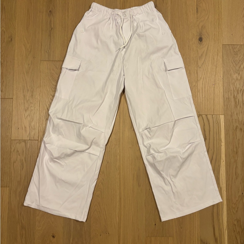 White Cargo Pants